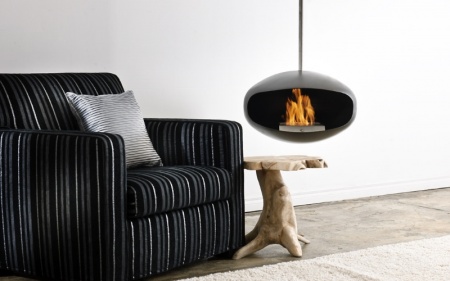 Подвесной биокамин Cocoon Aeris Black по цене 197 700 руб.