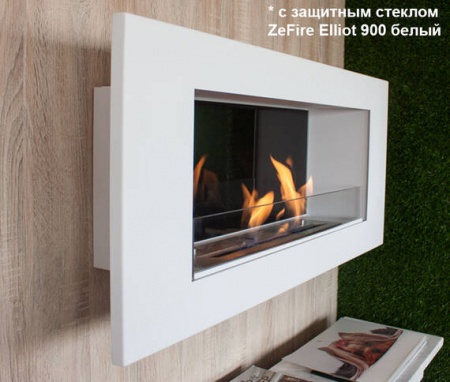 Биокамин ZeFire Elliot 1800 белый со стемалитом по цене 68 800 руб.