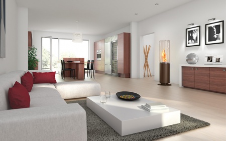 Напольный биокамин Spartherm Ebios-Fire Tower по цене 354 000 руб.