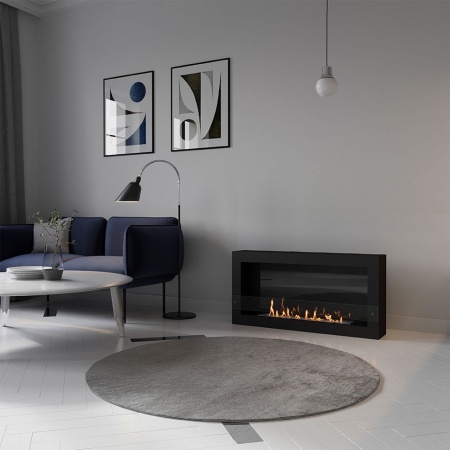 Биокамин SteelHeat WALL ONE 1100 черный, стекло, стемалит Биокамин SteelHeat WALL ONE 1100 черный, стекло, стемалит по цене 51 240 руб.