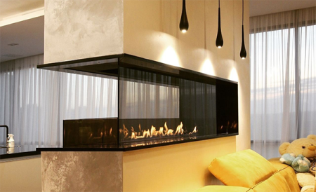 Встраиваемый торцевой сквозной очаг 1000 SappFire по цене 48 800 руб.