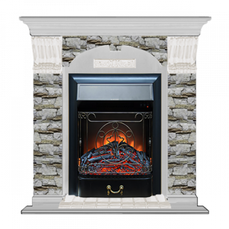 Арочный Алтай (беленый дуб)+Majestic Black