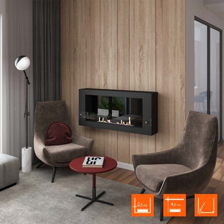 Биокамин SteelHeat WALL LONG 1200 LITE черный Биокамин SteelHeat WALL LONG 1200 LITE черный по цене 35 070 руб.