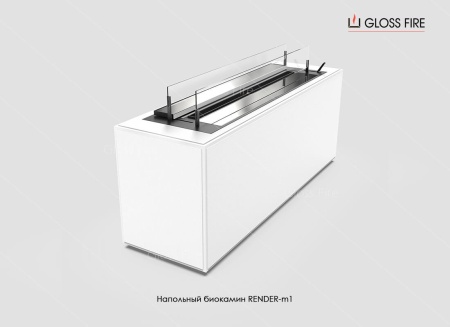 Напольный биокамин Биокамин Gloss Fire Render-m1 по цене 72 200 руб.