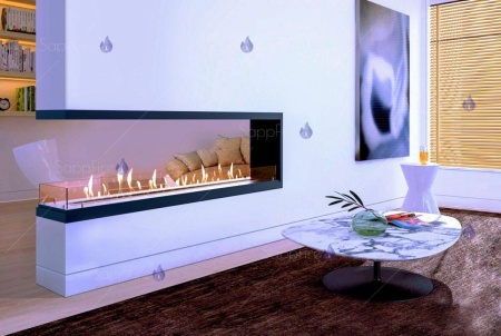 Встраиваемый биокамин / торцевой сквозной очаг 1600 (SappFire) по цене 73 500 руб.